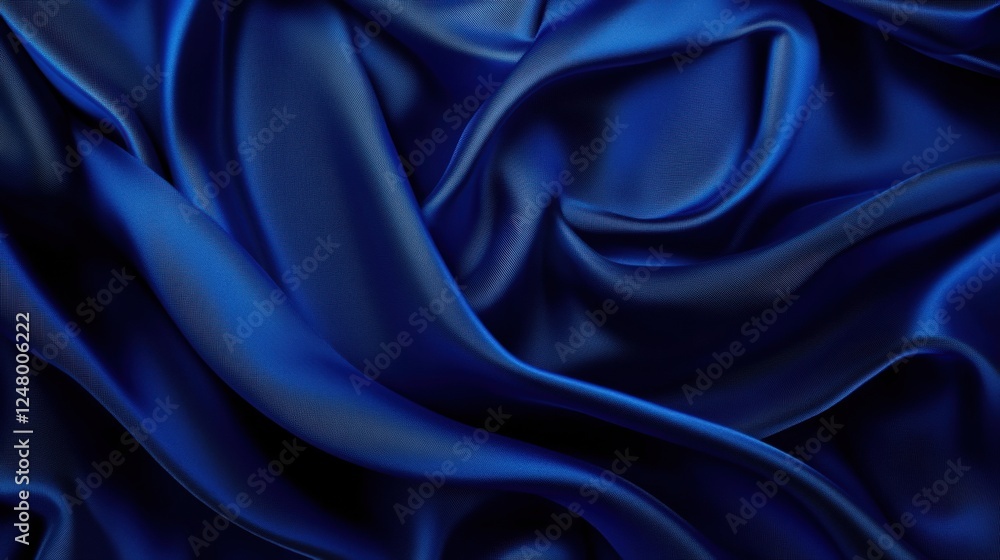 Obraz premium a deep blue background with a subtle fabric texture