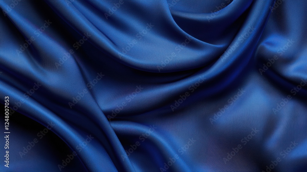 Obraz premium a deep blue background with a subtle fabric texture