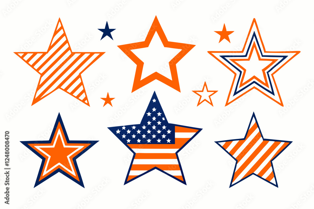 Obraz premium american flag star
