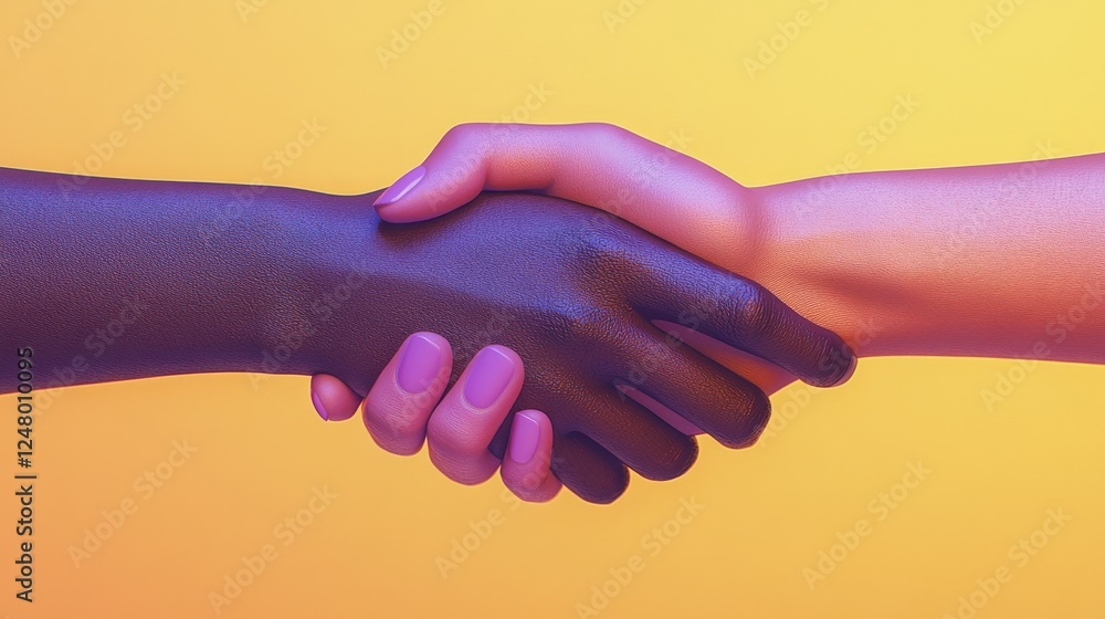 Diverse Hands Clasped in Unity: A Symbol of Harmony and Collaboration Diverse Hands Clasped in Unity: A Symbol of Harmony and Collaboration