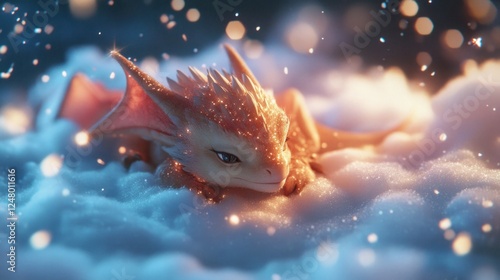 Sparkling Dragonlet's Winter Slumber photo