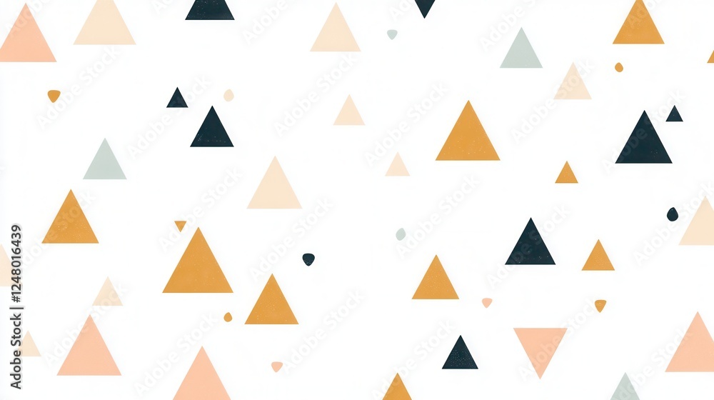 Asymmetrical Earth Tone Triangles, minimalist design featuring soft colors, perfect for modern decor and digital applications Asymmetrical Earth Tone Triangles, minimalist design featuring soft colors, perfect for modern decor and digital applications