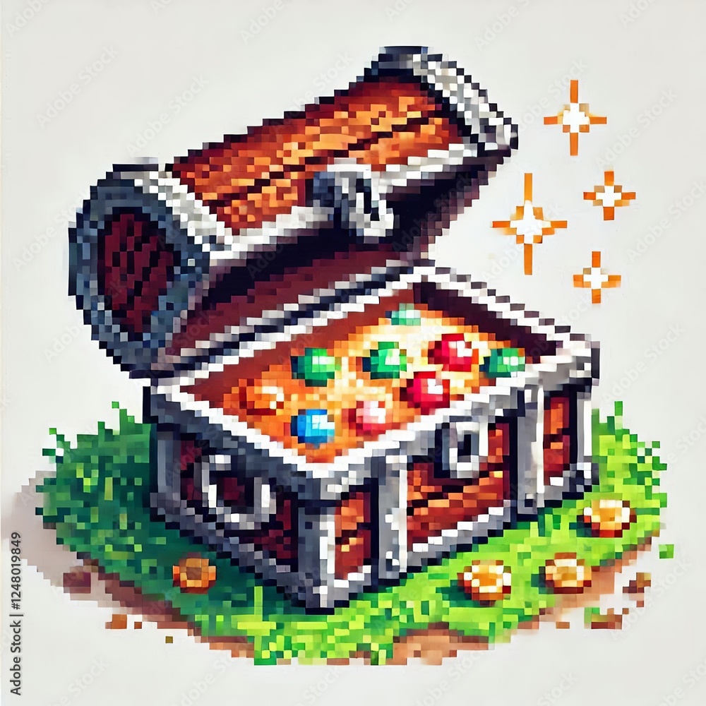 Naklejka premium Fantasy Game Treasure