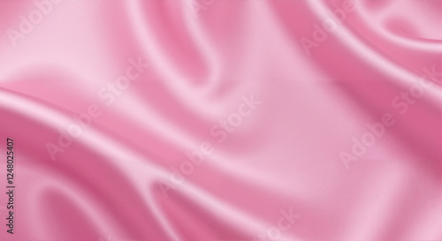 A smooth, Matte, and evenly lit plain pink silk texture background with no wrinkles, 