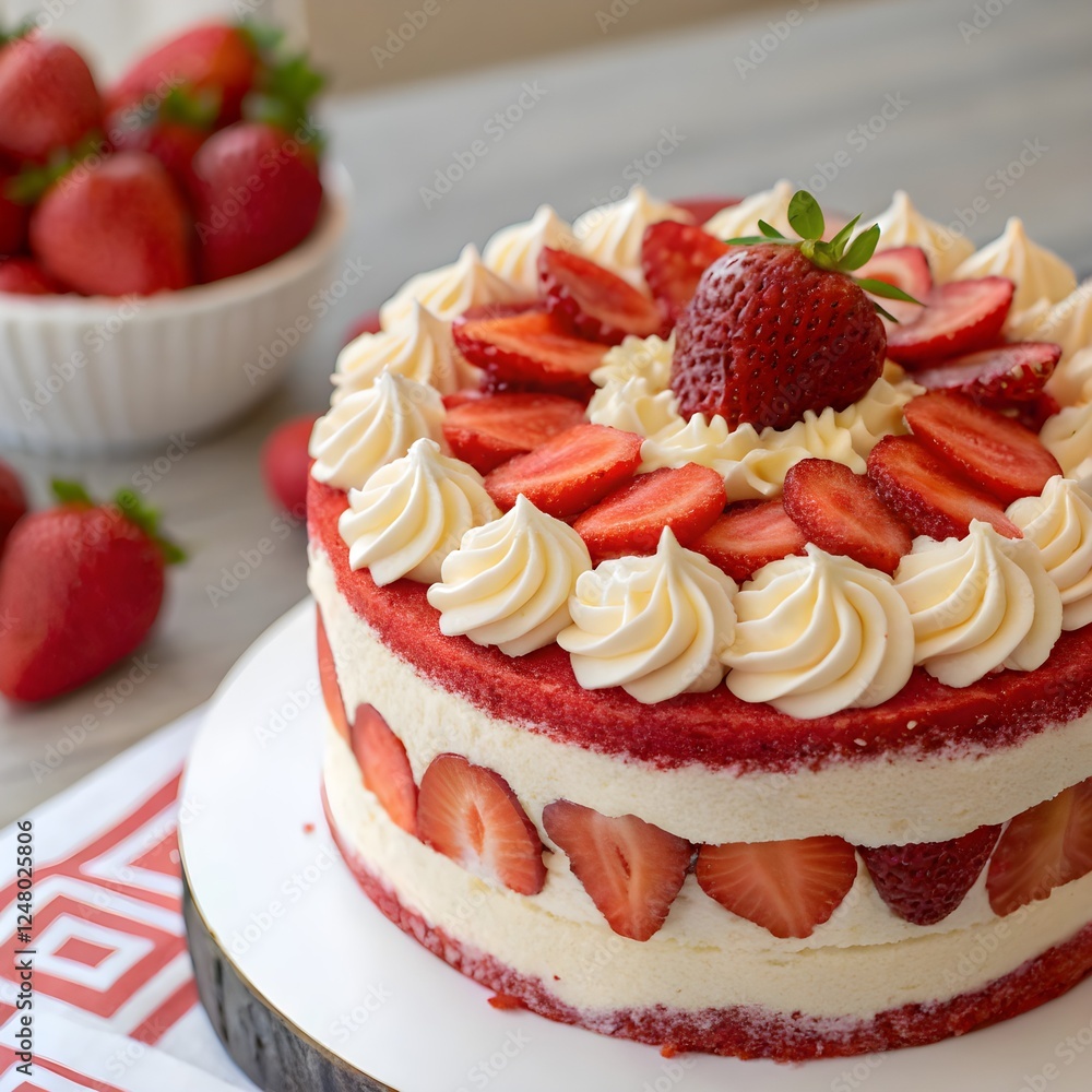 cheesecake with strawberries cheesecake with strawberries
