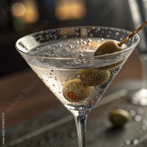 Martini Cocktail Close-up, ...