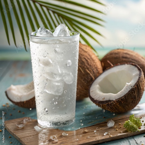 Refreshing Iced Coconut Wat...