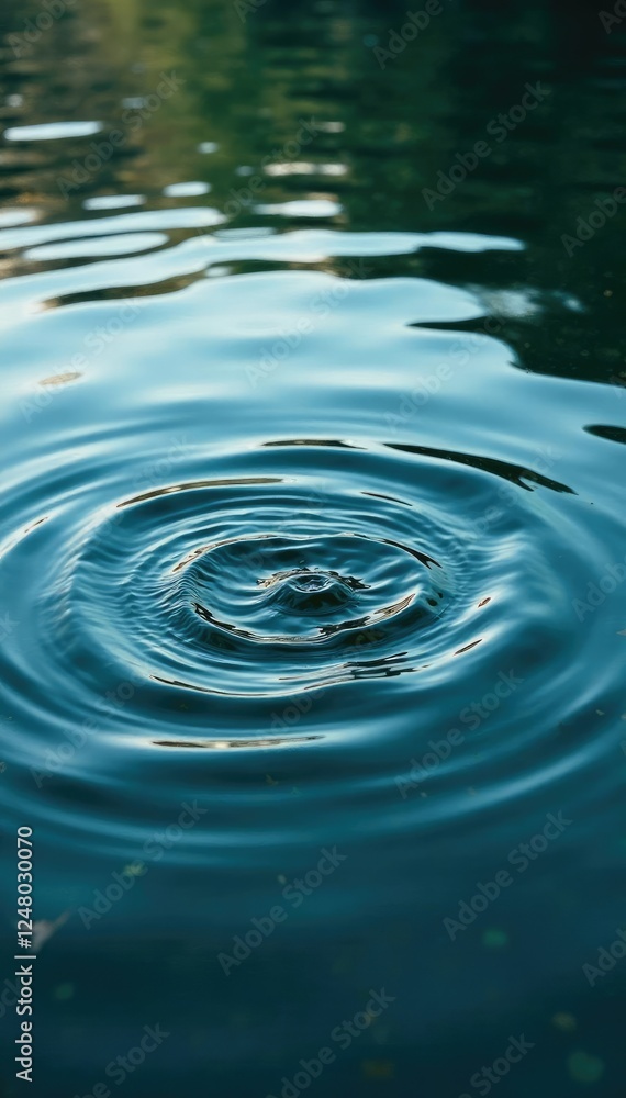 Turbulent waters create ripples on a lake surface, peaceful, nature, serenity Turbulent waters create ripples on a lake surface, peaceful, nature, serenity