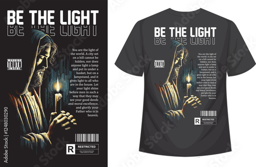 Christian bible verse t shirt design illustration vector