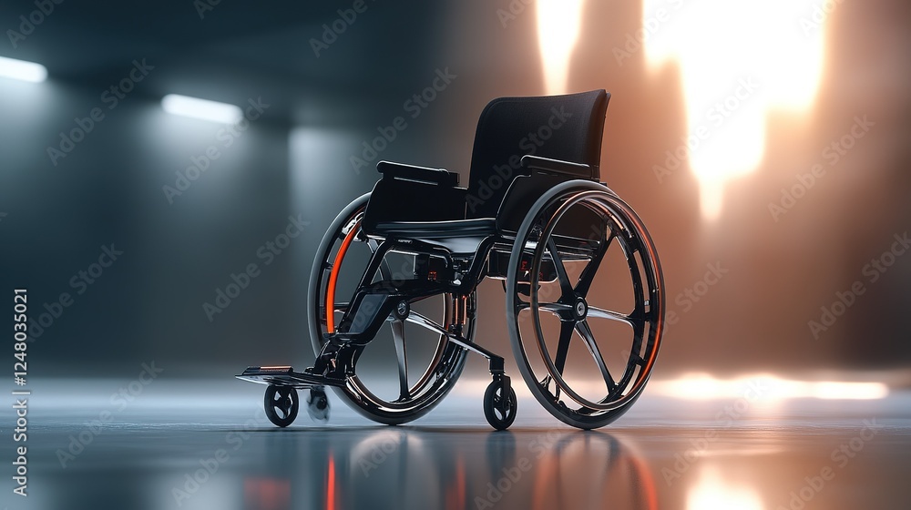 Modern Wheelchair Design Sleek Black Frame Modern Wheelchair Design Sleek Black Frame