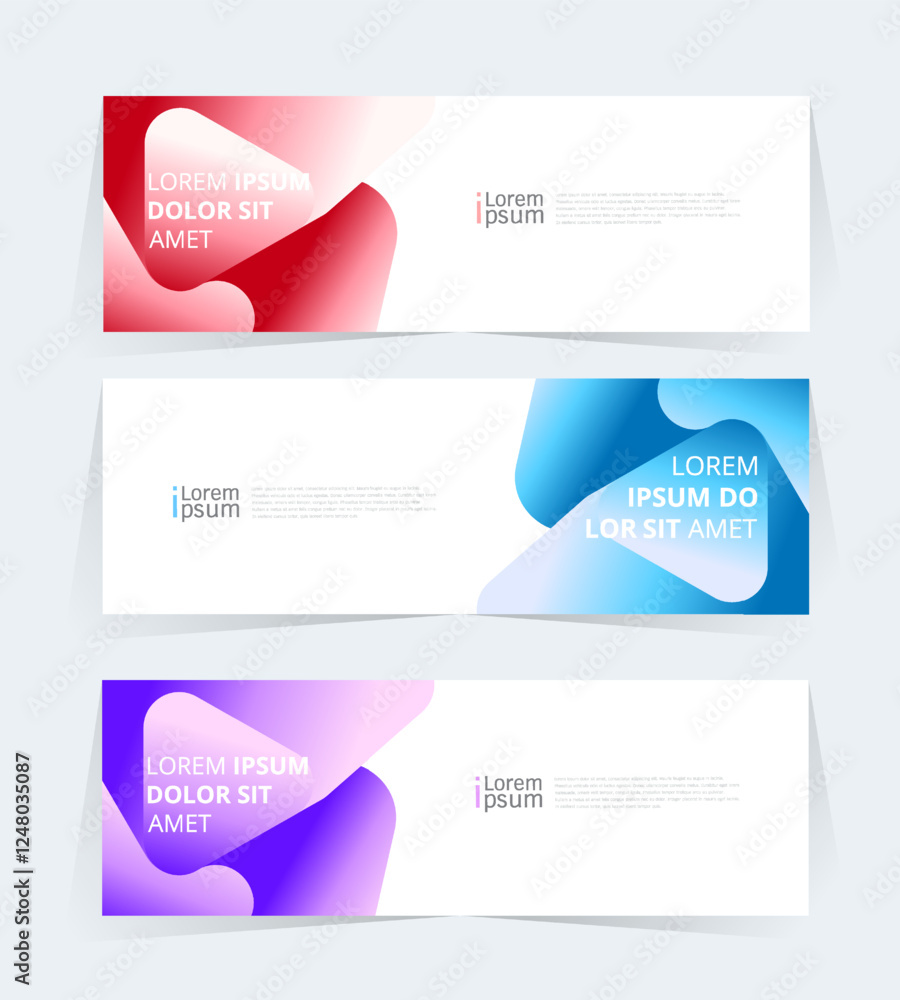 Geometric banner design with Vector presentation template. Geometric banner design with Vector presentation template.