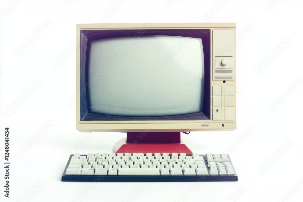 custom made wallpaper toronto digitalA vintage computer setup with a keyboard and mouse