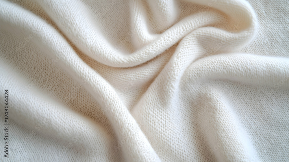 A close-up view of soft, cream-colored fabric, featuring gentle folds and a textured surface, ideal for textiles or home decor. A close-up view of soft, cream-colored fabric, featuring gentle folds and a textured surface, ideal for textiles or home decor.