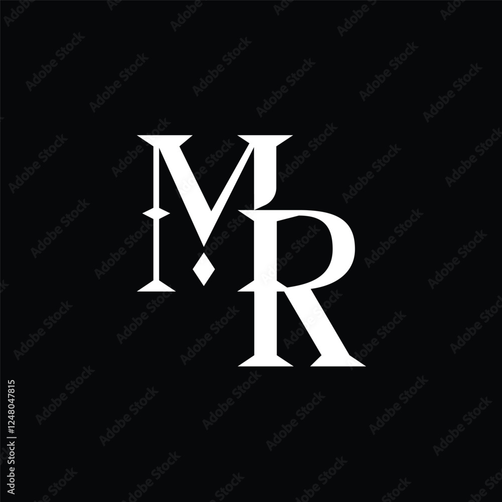 Initial letter MR logo design
Initial letter MR logo design
