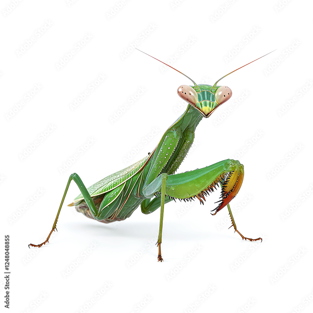 Magnificent Green Mantis: A Close-Up Look at Nature's Masterpiece Magnificent Green Mantis: A Close-Up Look at Nature's Masterpiece
