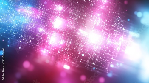 Wallpaper Mural Abstract Pink Blue Nebula Cosmic Glitter Background Design Torontodigital.ca