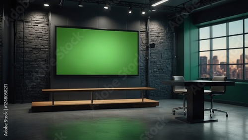 High-Tech Studio Space Ideal for News Broadcasts and Virtual Creations

