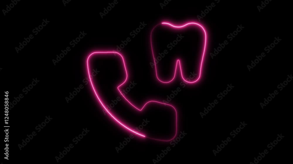 Glowing Neon Telemedicine Icon Isolated, HD Motion Graphic Representing Healthcare, Remote Consultation, and Doctor Symbol Glowing Neon Telemedicine Icon Isolated, HD Motion Graphic Representing Healthcare, Remote Consultation, and Doctor Symbol