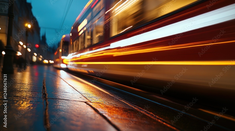 Fast Train In City Fast Train In City