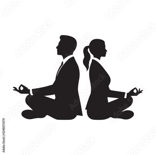 ATV four wheeler riding silhouette vector illustration