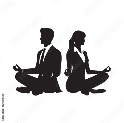 ATV four wheeler riding silhouette vector illustration