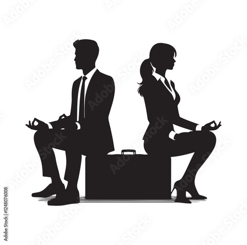 ATV four wheeler riding silhouette vector illustration
