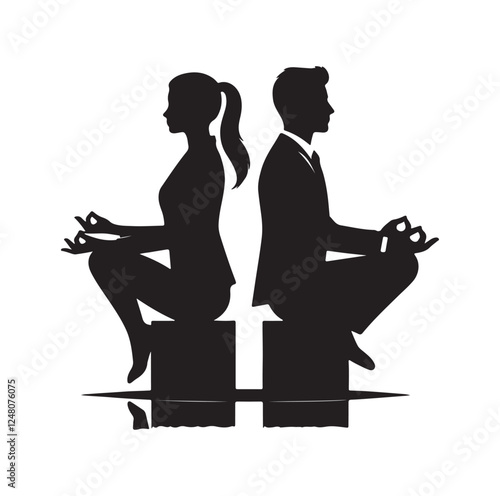 ATV four wheeler riding silhouette vector illustration