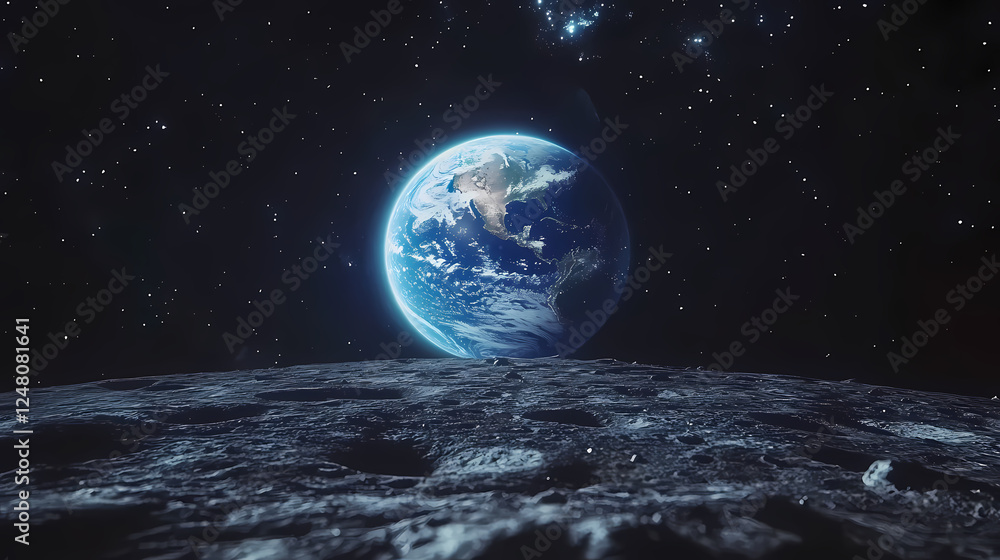 Earth in the profound starry sky Earth in the profound starry sky