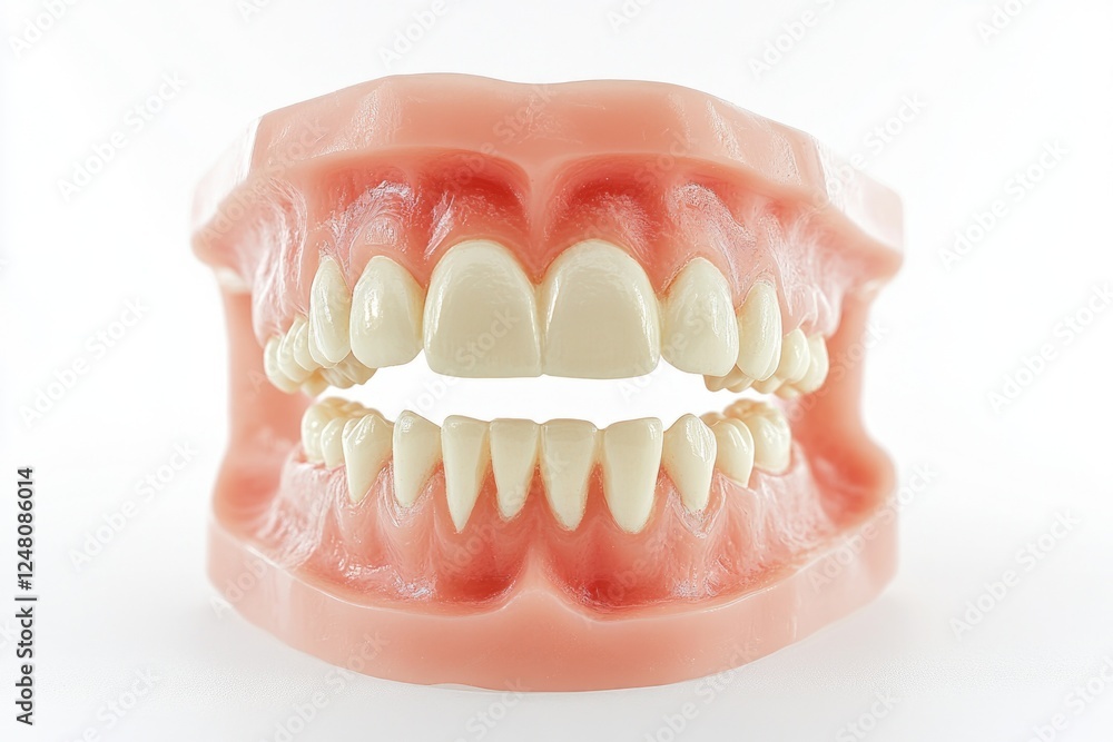 A 3D dental model showing missing teeth A 3D dental model showing missing teeth