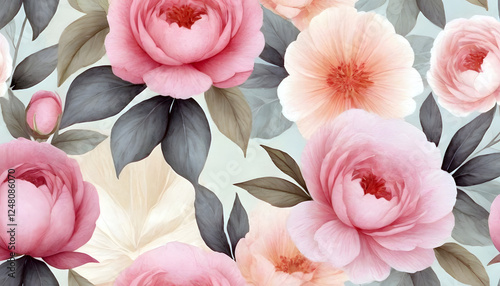background Delicate Pink Florals