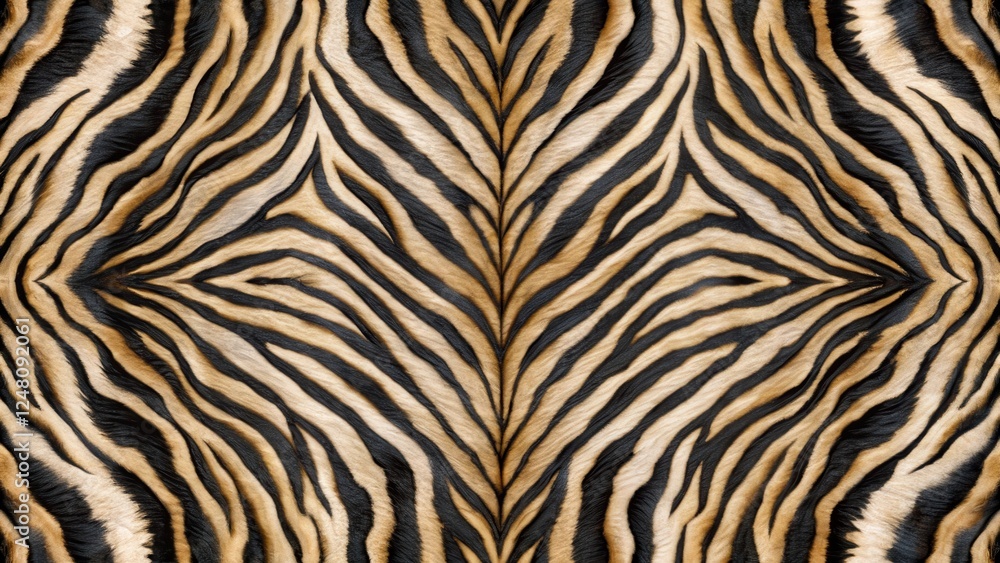Animal hide texture with black and white stripes on a neutral background , seamless background Animal hide texture with black and white stripes on a neutral background , seamless background