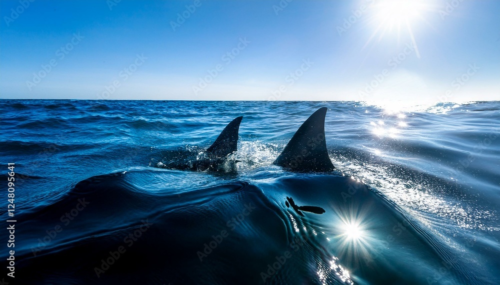 Naklejka premium サメ