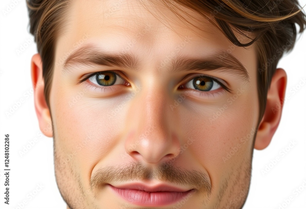 Male portrait with gentle expression Male portrait with gentle expression