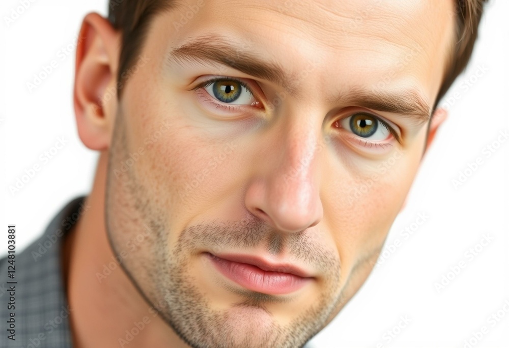 Obraz premium Male portrait with neutral expression