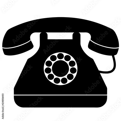 old black telephone