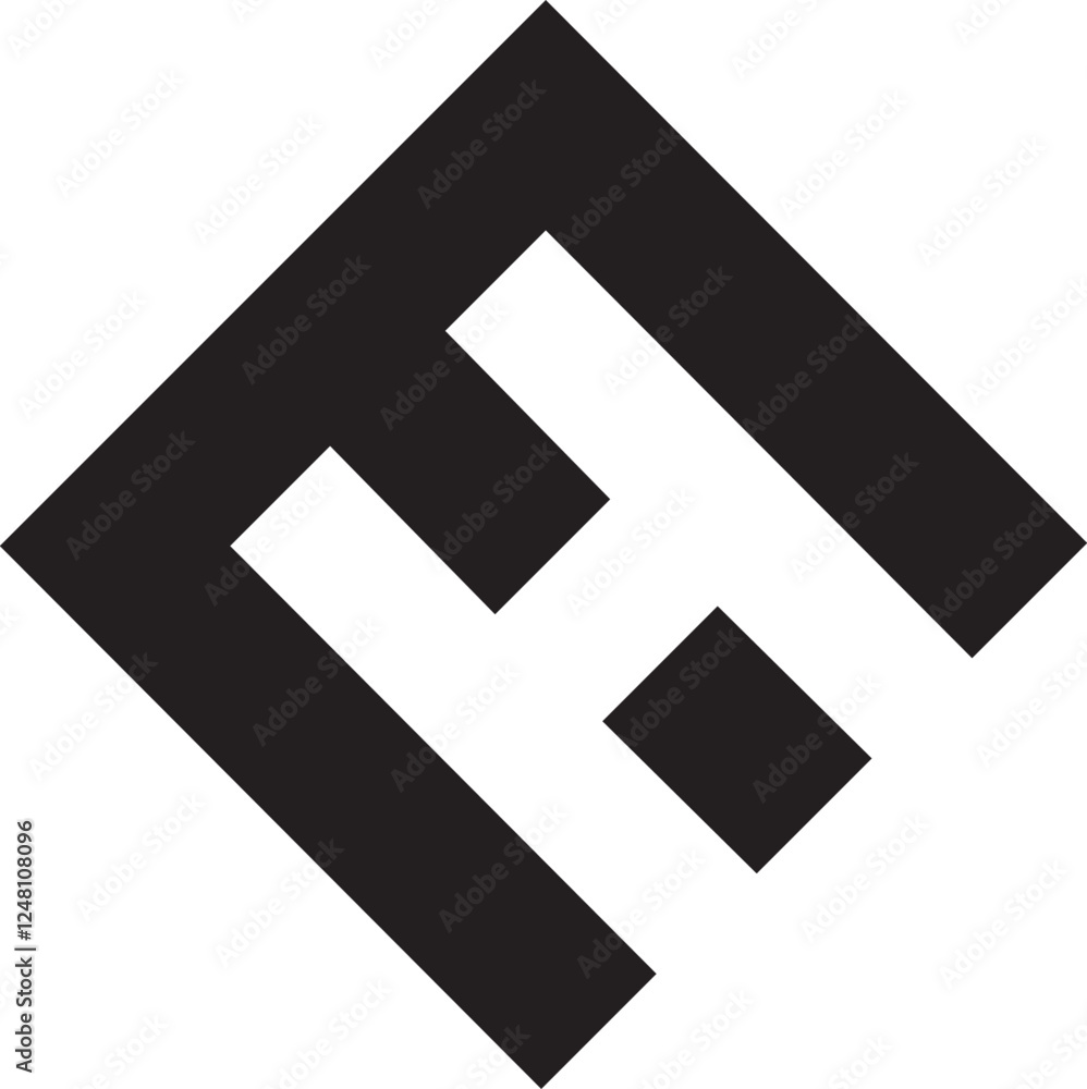 Obraz premium EH Rectangle logo design.eps