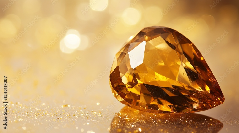 Citrine Charm: A warm citrine gemstone with golden-yellow tones. Citrine Charm: A warm citrine gemstone with golden-yellow tones.