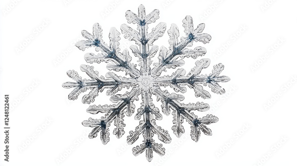 Intricate Snowflake Design Showcasing Unique Patterns and Beautiful Symmetry in Winter Wonderland Intricate Snowflake Design Showcasing Unique Patterns and Beautiful Symmetry in Winter Wonderland
