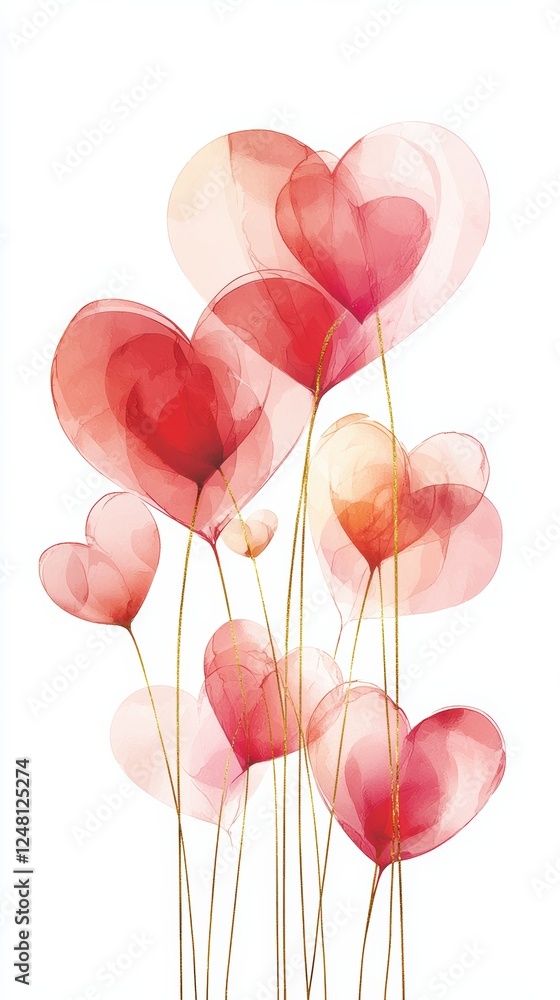 Modern minimalist valentines day card with elegant heart design Modern minimalist valentines day card with elegant heart design