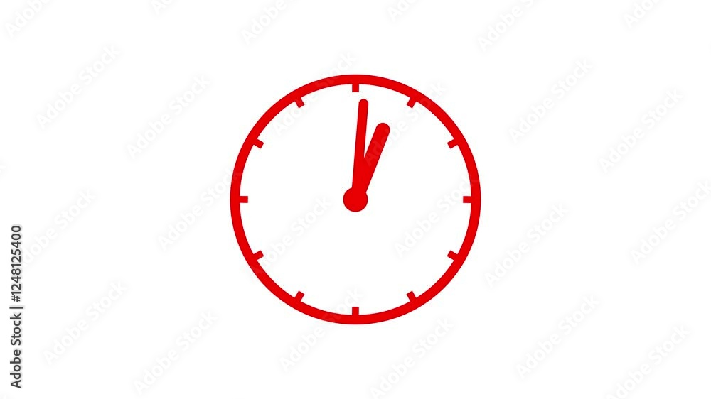 elegant clock concept on white background. slim round watch. analog clock illustration elegant clock concept on white background. slim round watch. analog clock illustration