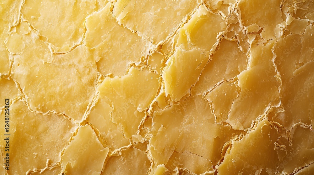Aged yellow cheese block with natural rind and rustic character Aged yellow cheese block with natural rind and rustic character