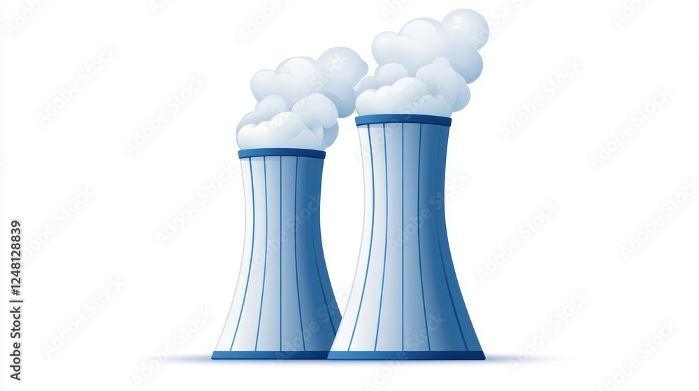 Cooling towers, vapor emission and atmospheric impact in industrial power generation Cooling towers, vapor emission and atmospheric impact in industrial power generation