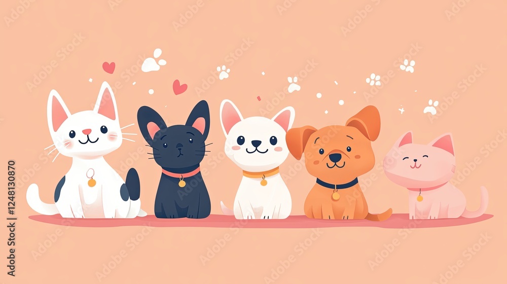 Online Pet Adoption: A platform displaying pets available for adoption. Online Pet Adoption: A platform displaying pets available for adoption.