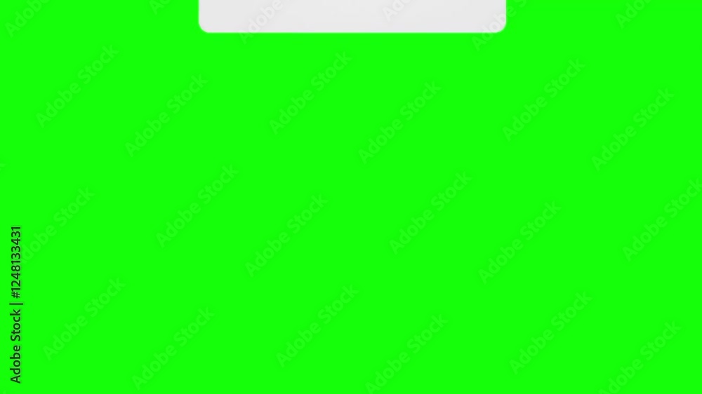 Green Screen Message Notification Pop-Up Green Screen Message Notification Pop-Up