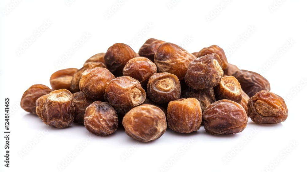 Dried dates in closeup isolated on white background Dried dates in closeup isolated on white background