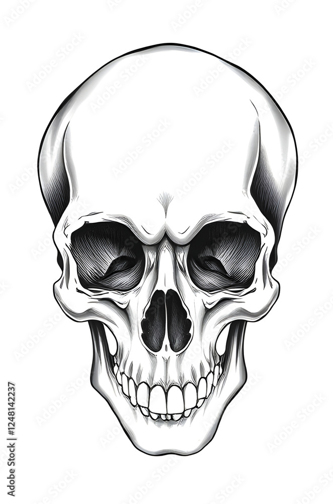 anatomy illustration, skull black and white sketch anatomy illustration, skull black and white sketch