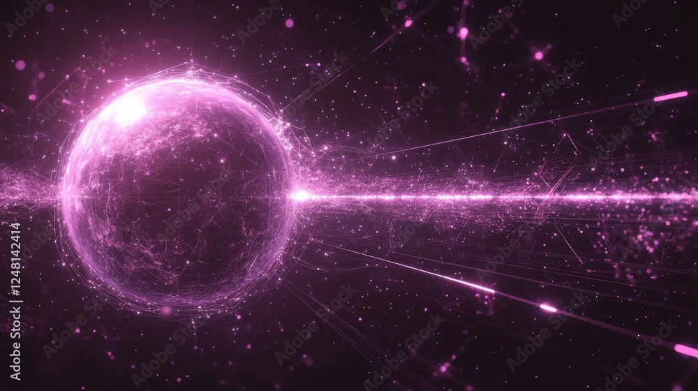 Abstract Pink Cosmic Nebula Galaxy Stellar Background for Design Abstract Pink Cosmic Nebula Galaxy Stellar Background for Design
