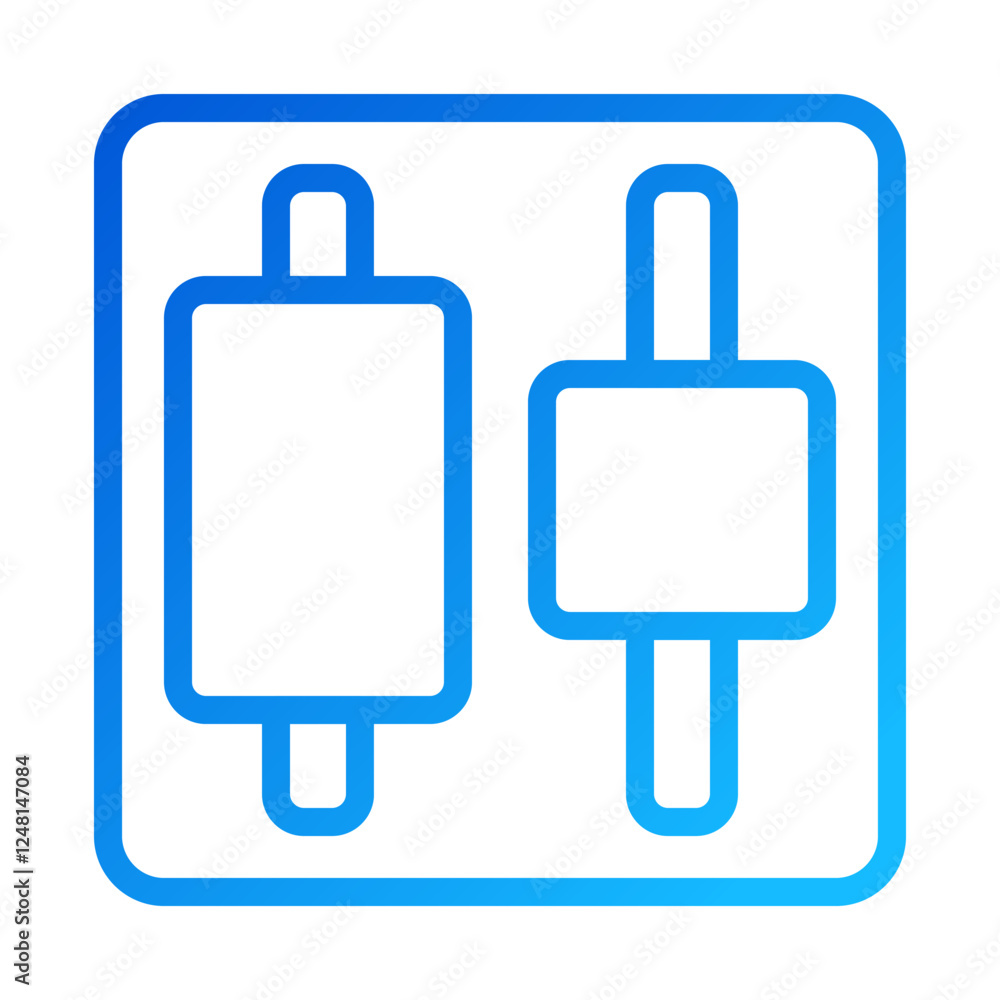 Adjustment Blue Icon for Graphic Applications Adjustment Blue Icon for Graphic Applications