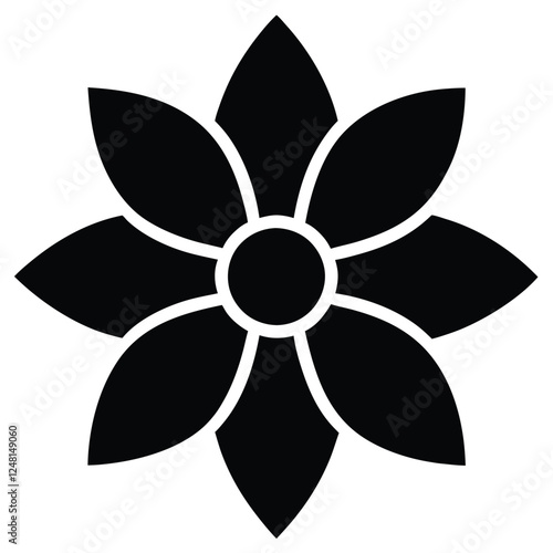 This is a simple vecot flowes with illustration design,flower icon,flower silheoutes