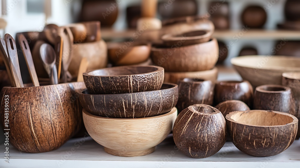 Files of coconut based kitchenware or accessories